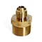 Homeplus+ ATC 3/8 in. Flare X 3/4 in. D Male Brass Adapter 6JC120110701072 - alternate 2